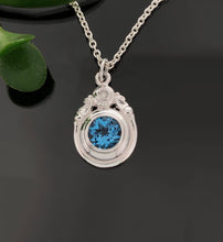 Load image into Gallery viewer, PET 818 SS P - Blue Topaz &amp; CZ